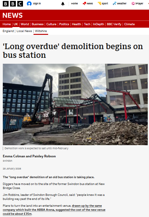 On to the Next Phase: Progressing Works at Kimmerfields Bus Station, Swindon